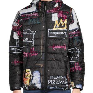 Members Only Men's Packable Hooded Puffer Jacket - Black - Size XL